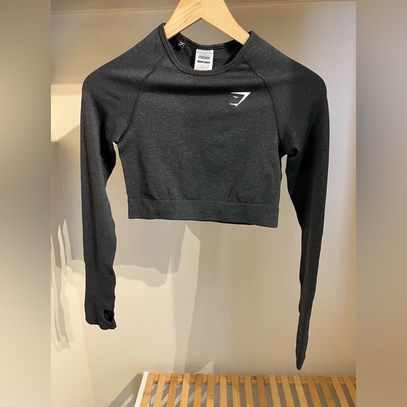Gymshark Tops - Gym Shark Crop Long Sleeve